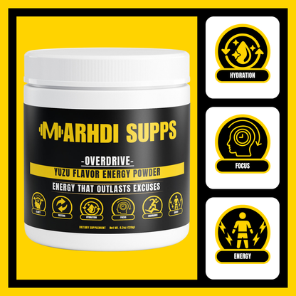 MARHDI OVERDRIVE – Your Daily Edge: Built for Focus, Endurance, and Drive.
