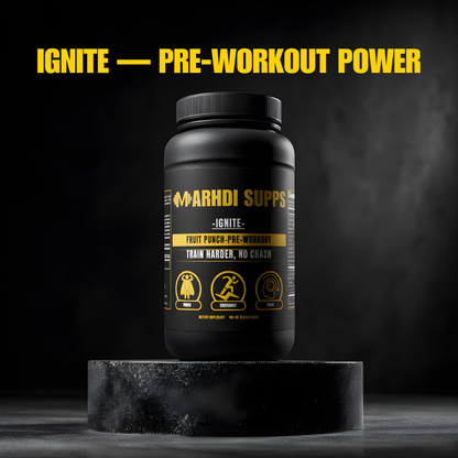 MARHDI IGNITE – Unleash Your Edge: Built for Power, Pump, and Precision.