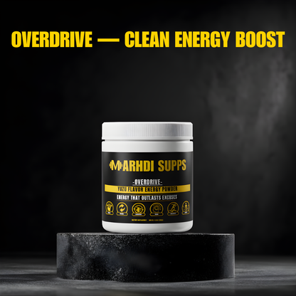 MARHDI OVERDRIVE – Your Daily Edge: Built for Focus, Endurance, and Drive.
