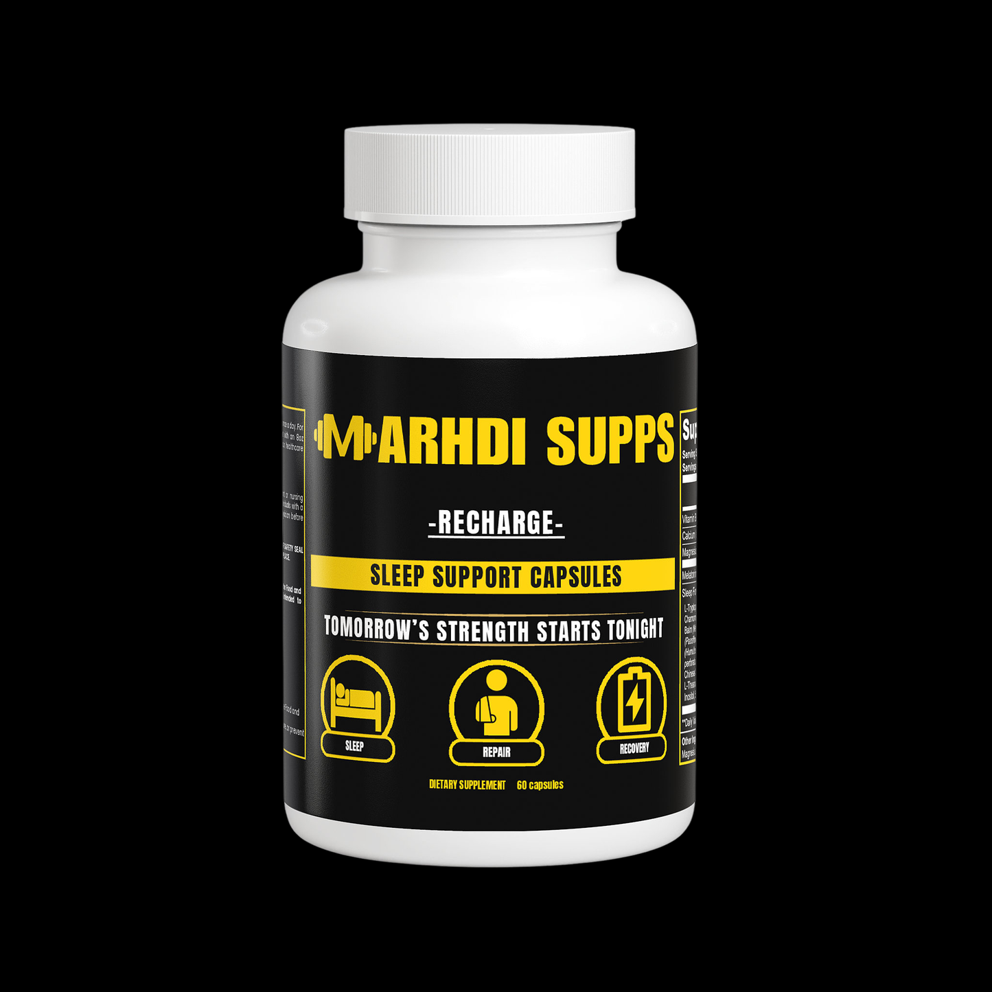 MARHDI RECHARGE – The Night Shift: Built for Rest, Repair, and Reset.